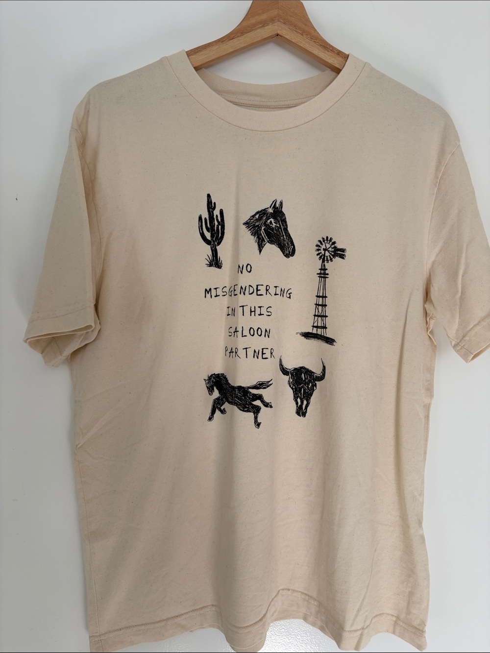 Sweet Cowboy Blues “no misgendering” unisex tee, 100% cotton